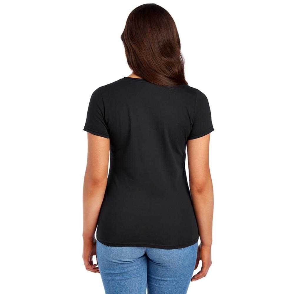 Black - Back - K-Pop Demon Hunters Womens-Ladies Band Saja Boys Mono Fitted T-Shirt