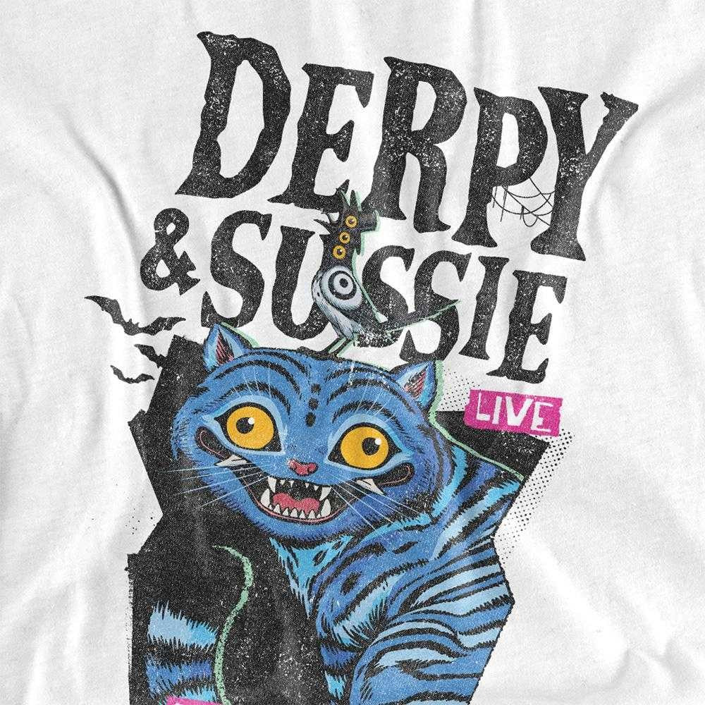 White - Side - K-Pop Demon Hunters Womens-Ladies Live Derpy & Sussie Oversized T-Shirt
