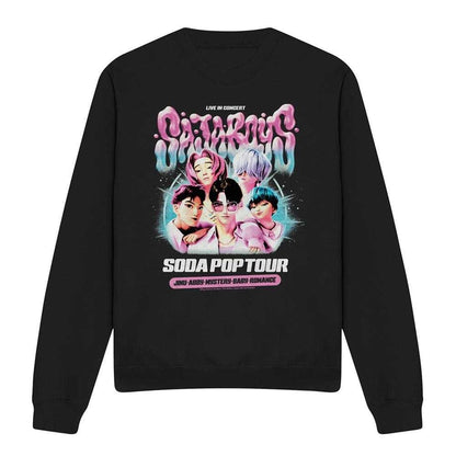 Black - Front - K-Pop Demon Hunters Unisex Adult Soda Pop Tour Saja Boys Bubbles Sweatshirt