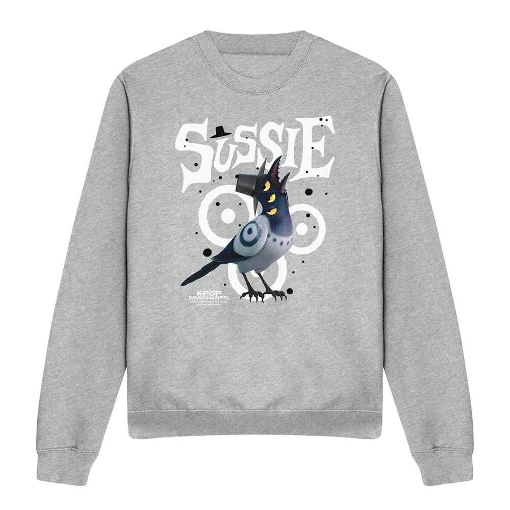 Athletic Heather - Front - K-Pop Demon Hunters Unisex Adult Sussie Bird Sweatshirt