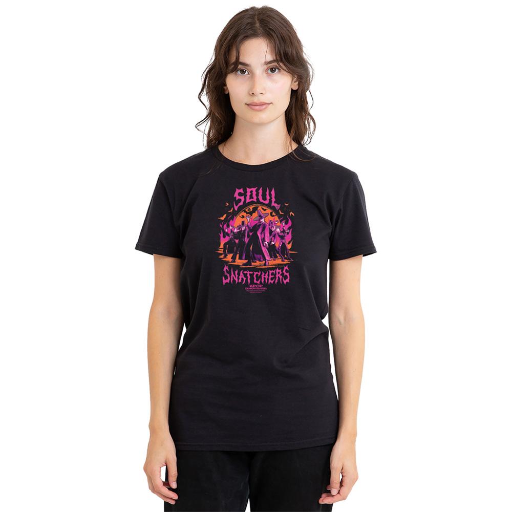 Black - Lifestyle - K-Pop Demon Hunters Womens-Ladies Soul Snatchers Saja Boys T-Shirt
