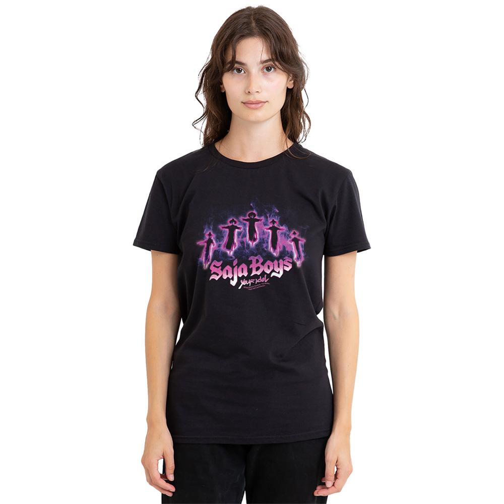 Black - Lifestyle - K-Pop Demon Hunters Womens-Ladies Saja Boys Floating Regular T-Shirt