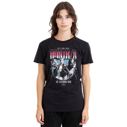 Black - Lifestyle - K-Pop Demon Hunters Womens-Ladies Huntrix Takedown Tour Band T-Shirt
