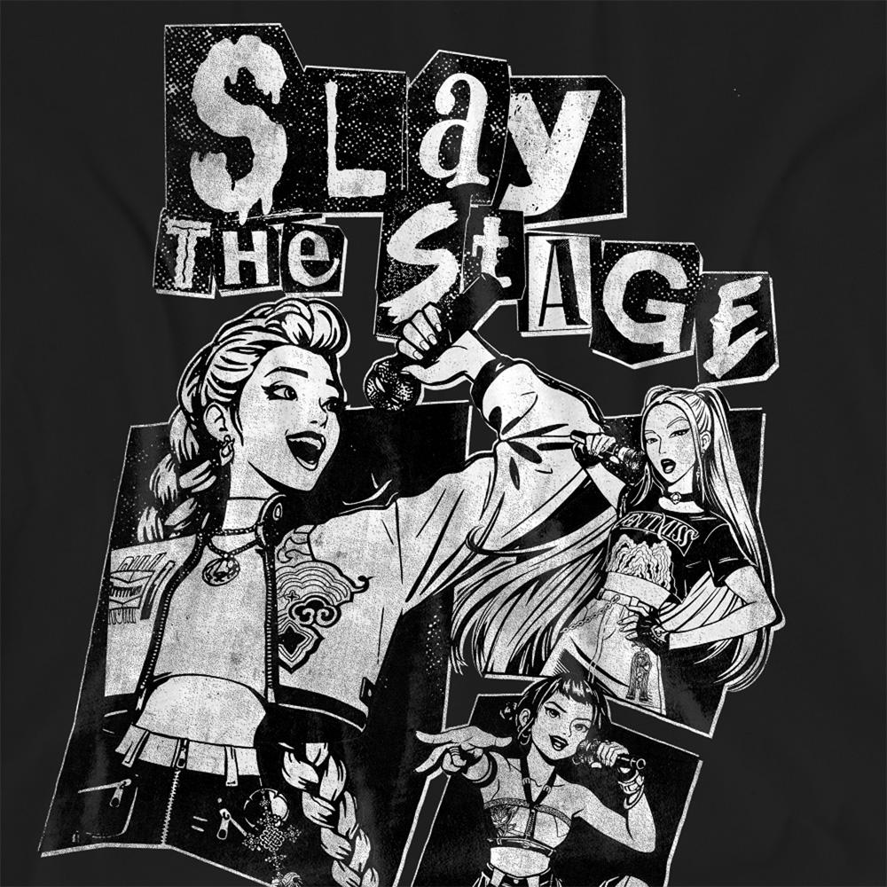 Black - Side - K-Pop Demon Hunters Womens-Ladies Huntrix Slay The Stage T-Shirt
