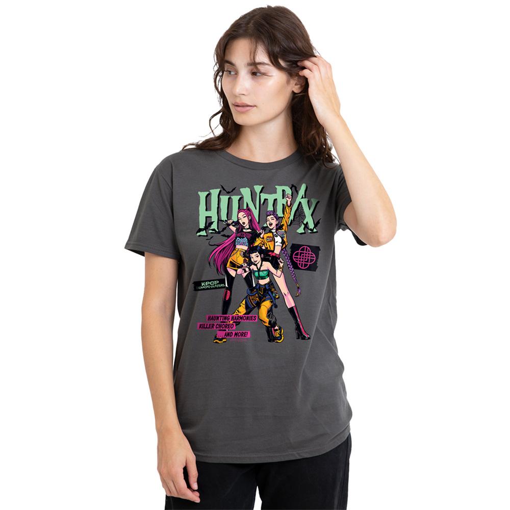 Charcoal - Lifestyle - K-Pop Demon Hunters Womens-Ladies Huntrix Punk Concert Halloween T-Shirt