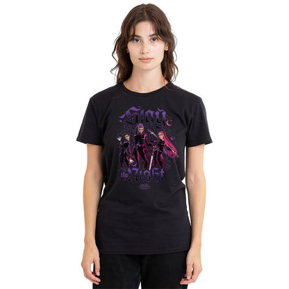 Black - Lifestyle - K-Pop Demon Hunters Womens-Ladies Huntrix Slay The Night T-Shirt