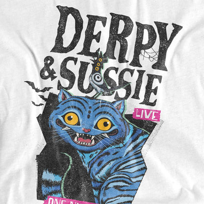 White - Side - K-Pop Demon Hunters Womens-Ladies Live Derpy & Sussie T-Shirt