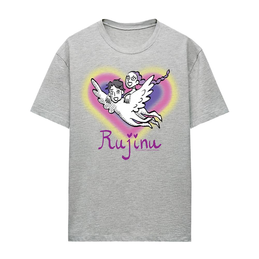 Athletic Heather - Front - K-Pop Demon Hunters Womens-Ladies Huntrix Saja Boys Rujinu Heart T-Shirt