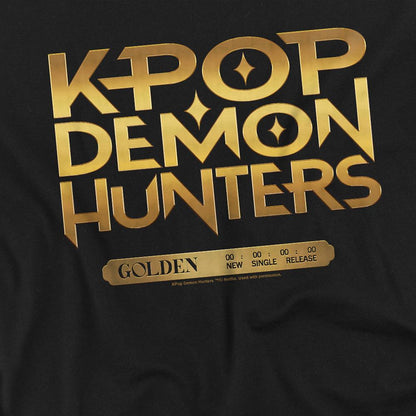 Black - Back - K-Pop Demon Hunters Childrens-Kids Golden Tour Countdown Sweatshirt