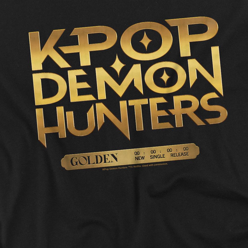 Black - Back - K-Pop Demon Hunters Childrens-Kids Golden Tour Countdown Sweatshirt