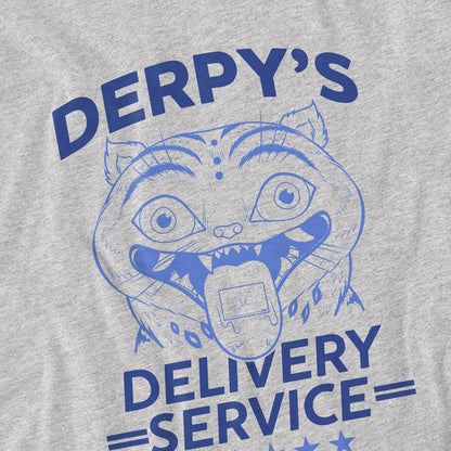 Athletic Heather - Side - K-Pop Demon Hunters Childrens-Kids Derpy´s Delivery Service Sweatshirt