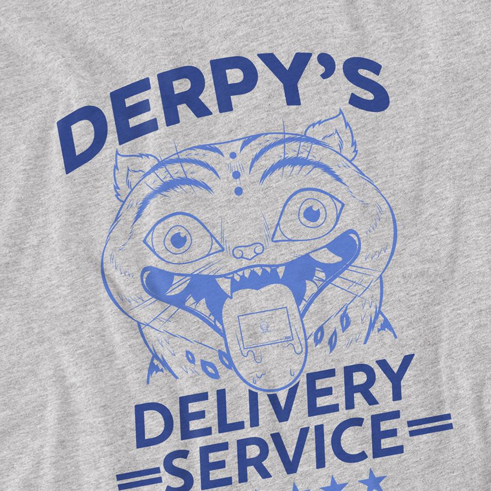 Athletic Heather - Side - K-Pop Demon Hunters Childrens-Kids Derpy´s Delivery Service Sweatshirt