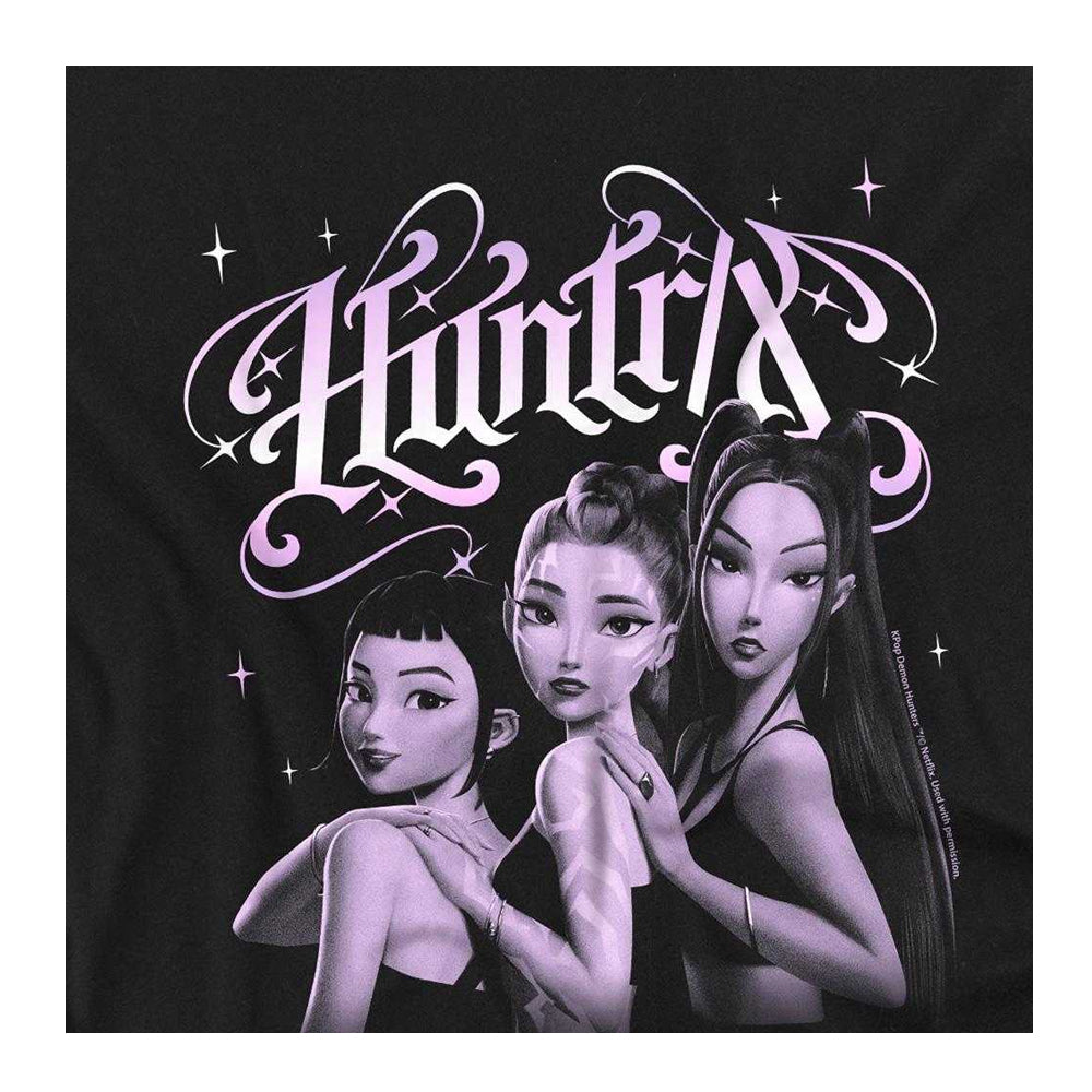 Black - Side - K-Pop Demon Hunters Childrens-Kids Huntr-X Gothic Sweatshirt