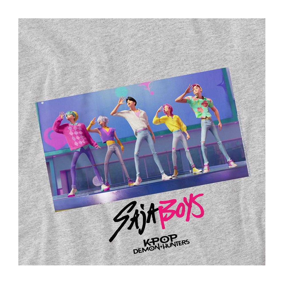 Athletic Heather - Side - K-Pop Demon Hunters Childrens-Kids Saja Boys Soda Pop Dance Sweatshirt