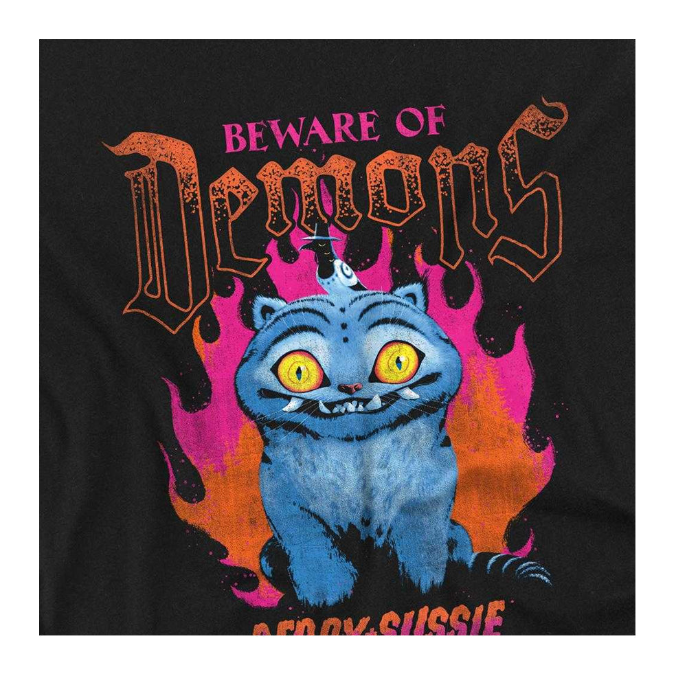 Black - Side - K-Pop Demon Hunters Childrens-Kids Band Derpy & Sussie Sweatshirt