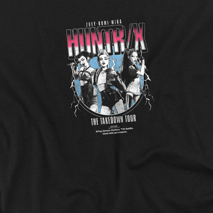 Black - Side - K-Pop Demon Hunters Childrens-Kids Huntrix Takedown Tour Band Sweatshirt