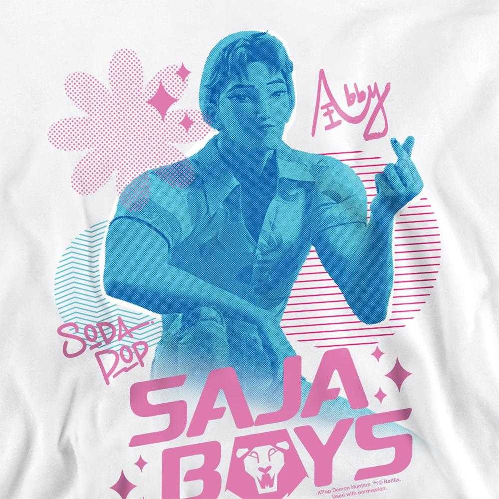 White - Side - K-Pop Demon Hunters Unisex Adult Saja Boys Soda Pop Romance Sweatshirt