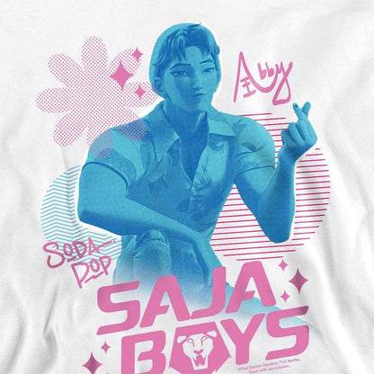 White - Side - K-Pop Demon Hunters Unisex Adult Saja Boys Soda Pop Romance Sweatshirt