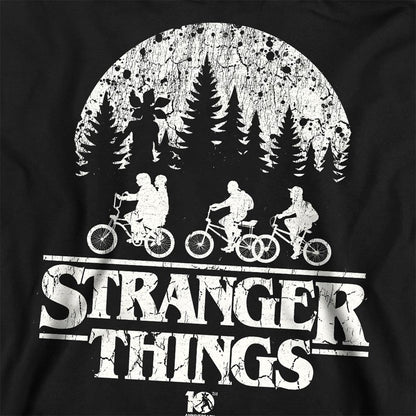 Black - Back - Stranger Things Unisex Adult Upside Down 10th Anniversary Sweatshirt