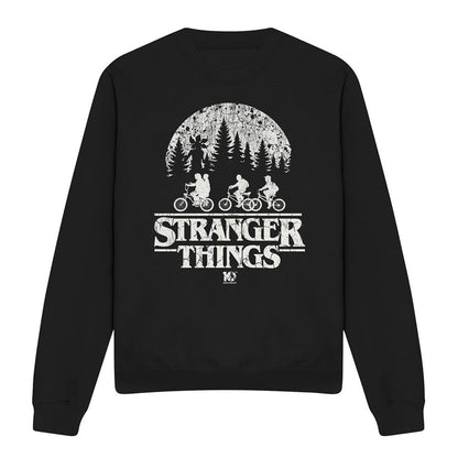Black - Front - Stranger Things Unisex Adult Upside Down 10th Anniversary Sweatshirt