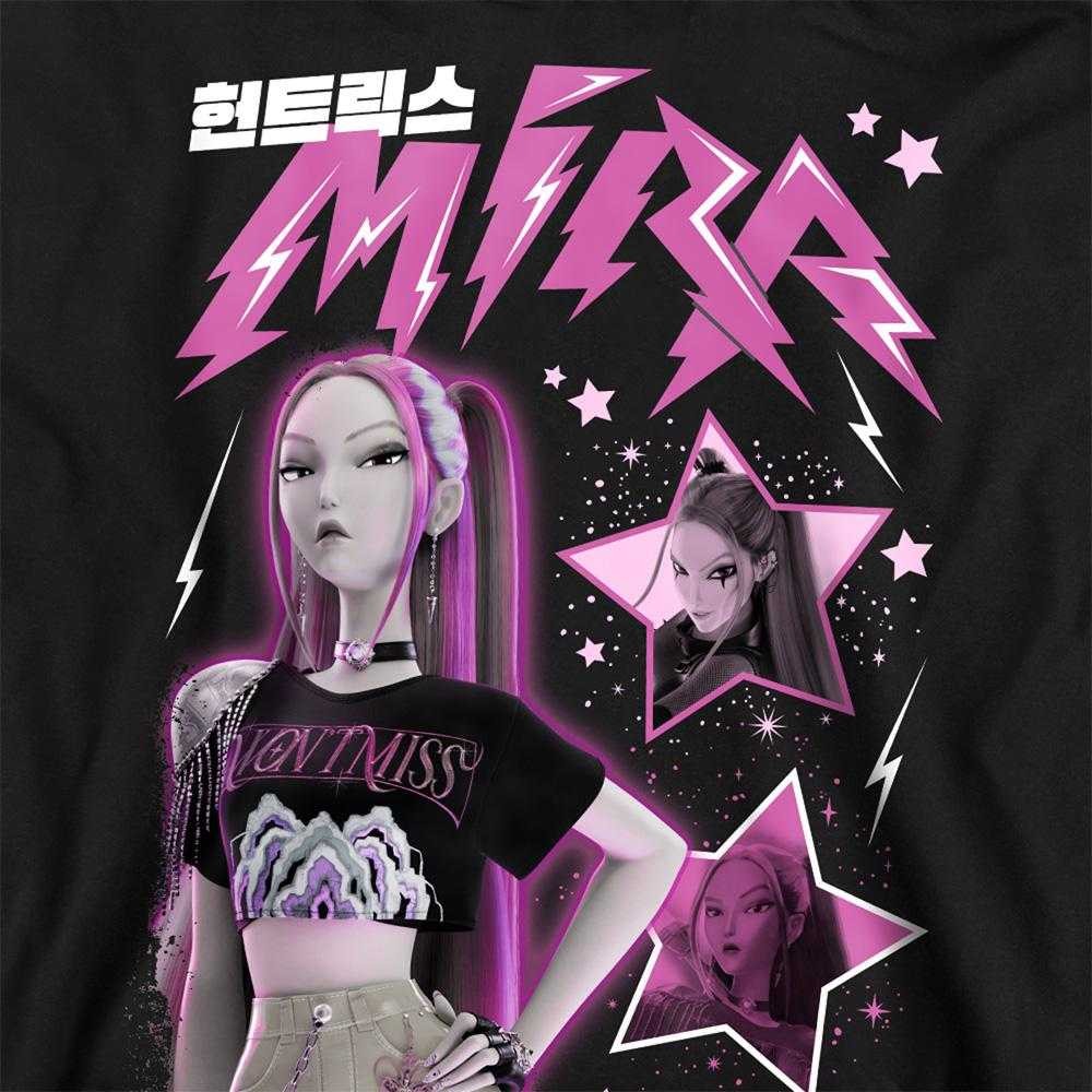 Black - Side - K-Pop Demon Hunters Unisex Adult Huntrix Mira Sweatshirt