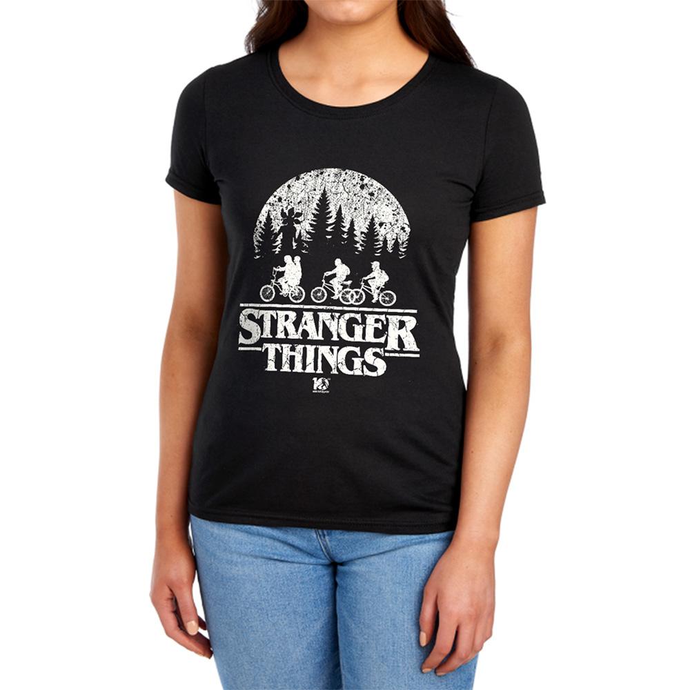 Black - Lifestyle - Stranger Things Womens-Ladies Upside Down Fitted 10th Anniversary T-Shirt