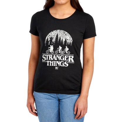 Black - Lifestyle - Stranger Things Womens-Ladies Upside Down Fitted 10th Anniversary T-Shirt