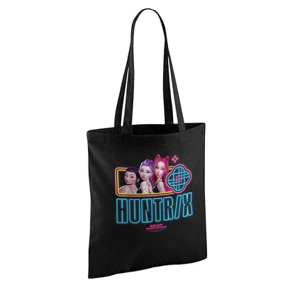 Black - Back - K-Pop Demon Hunters Huntr-X Reusable Tote Bag