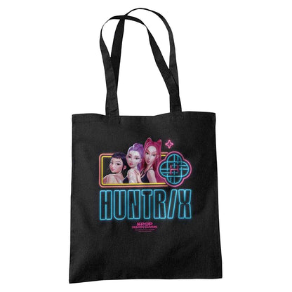 Black - Front - K-Pop Demon Hunters Huntr-X Reusable Tote Bag