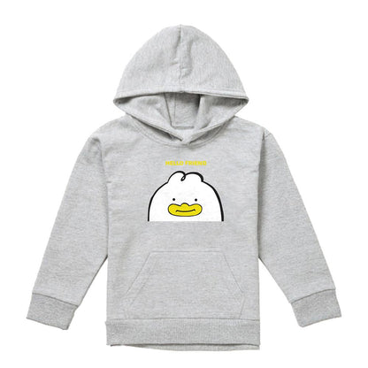 Heather Grey - Front - K-Pop Demon Hunters Childrens-Kids Hello Friend Derpy Letter Pullover Hoodie