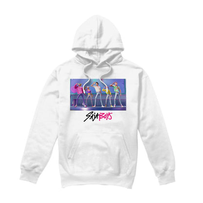 White - Front - K-Pop Demon Hunters Unisex Adult Saja Boys Soda Pop Dance Hoodie
