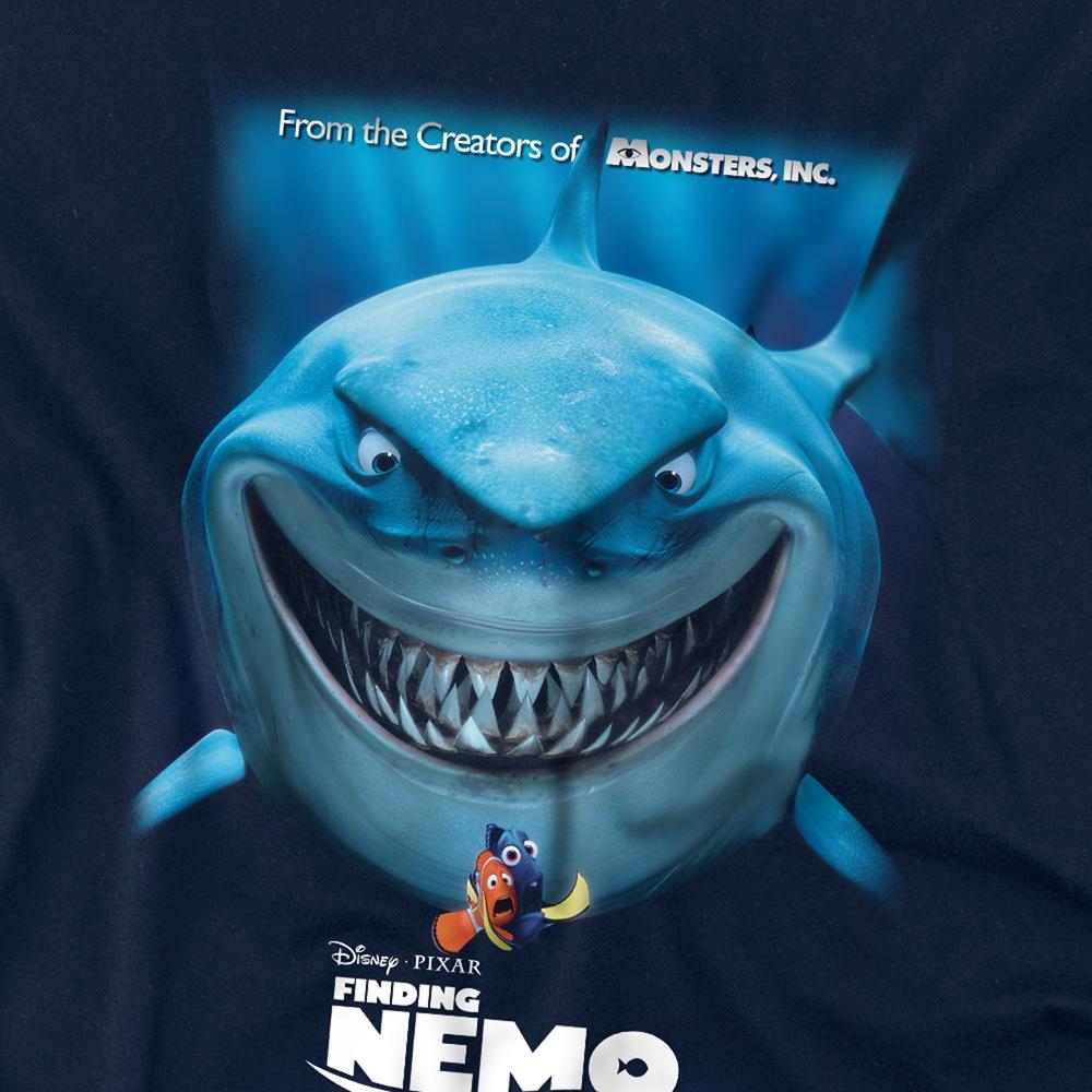 Navy - Side - Finding Nemo Womens-Ladies Movie Poster Fitted T-Shirt
