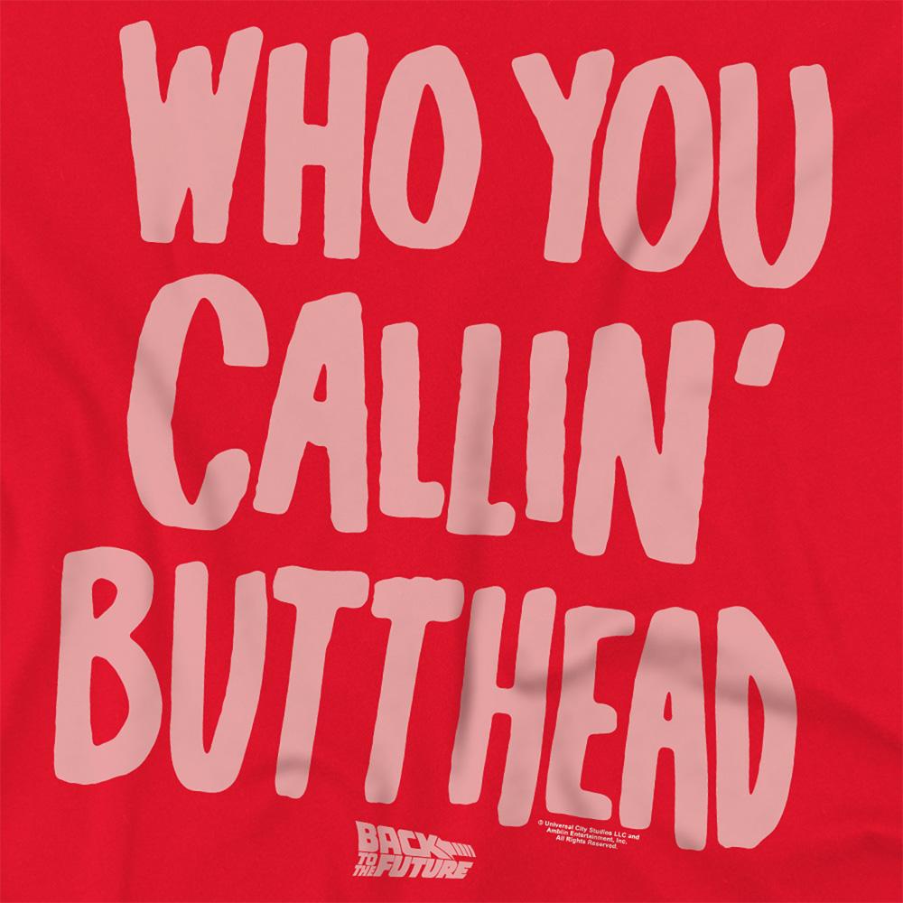 Red - Side - Back To The Future Unisex Adult The Bully T-Shirt
