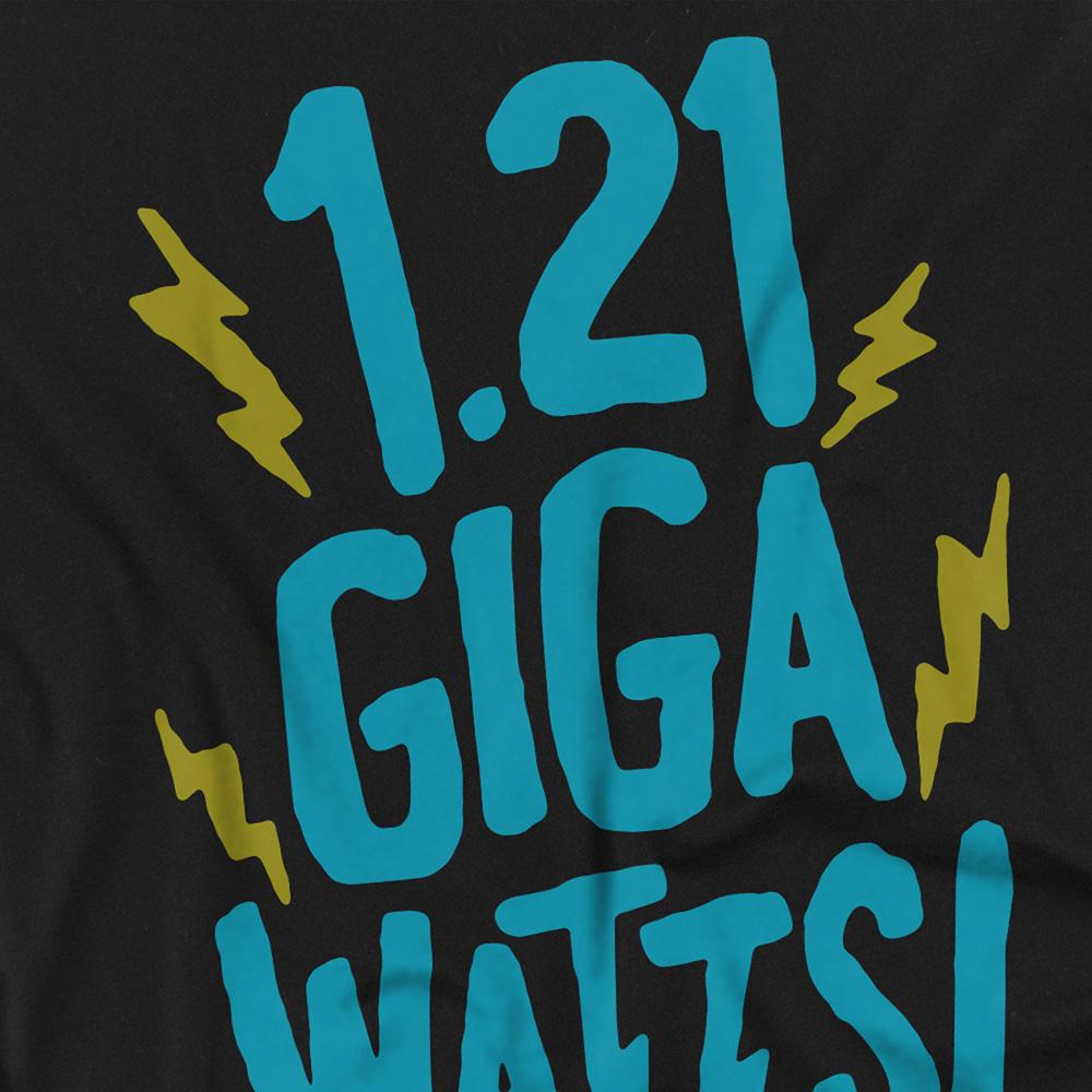 Black - Side - Back To The Future Unisex Adult The Bolt Of Lightning T-Shirt