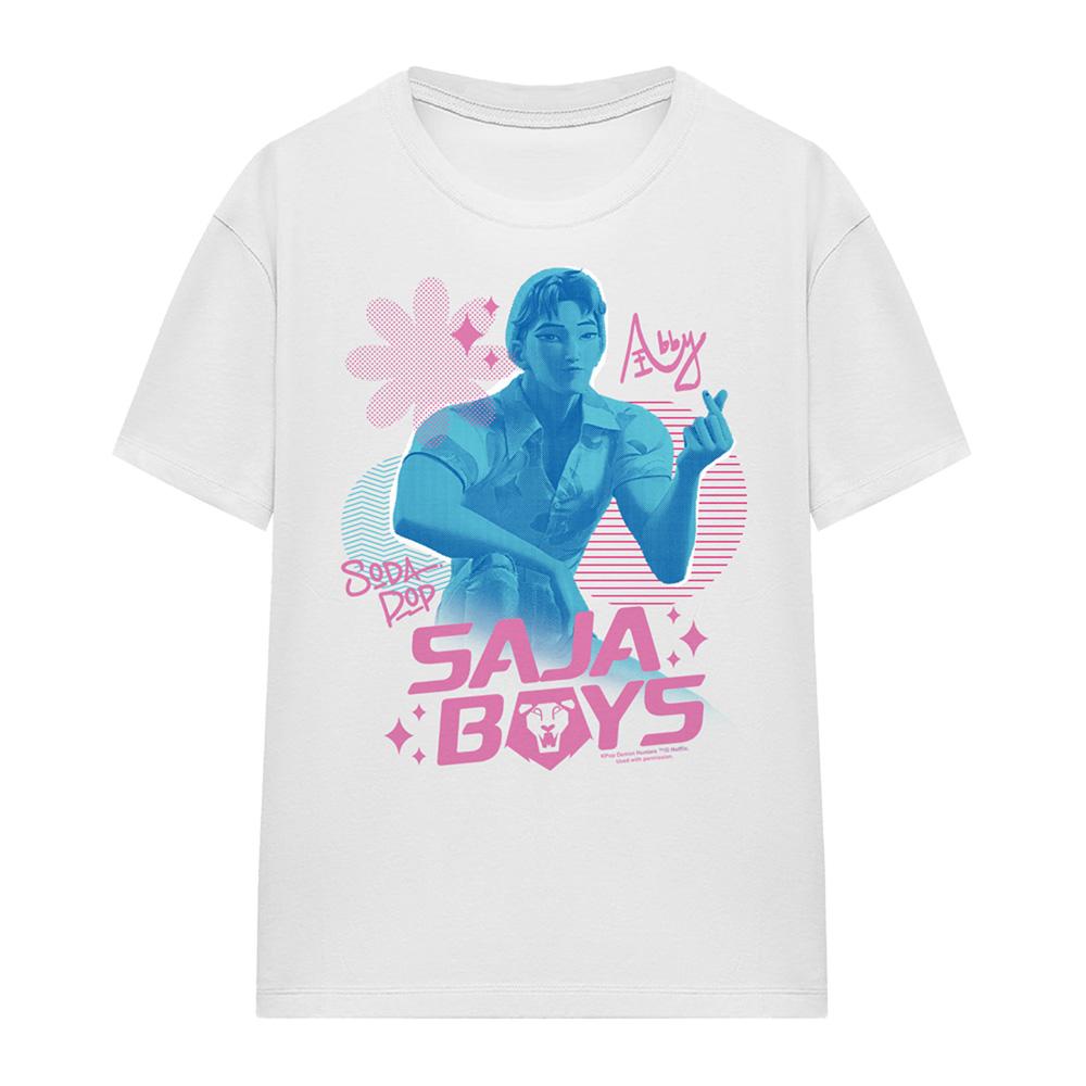 White - Front - K-Pop Demon Hunters Womens-Ladies Saja Boys Soda Pop Romance Regular T-Shirt