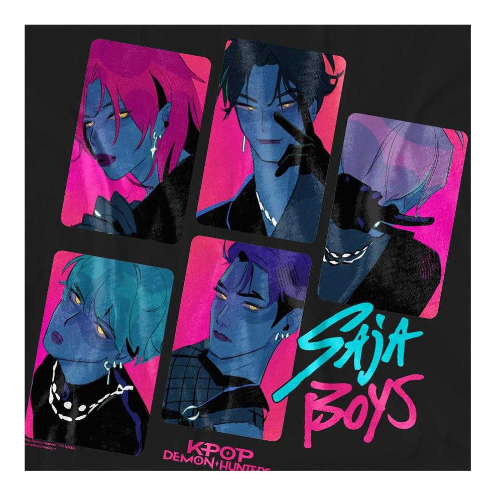 Black - Side - K-Pop Demon Hunters Womens-Ladies Saja Boys Demons T-Shirt