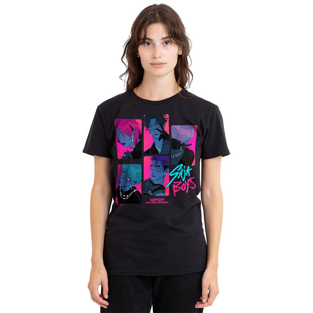 Black - Lifestyle - K-Pop Demon Hunters Womens-Ladies Saja Boys Demons T-Shirt