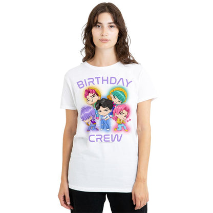 White - Lifestyle - K-Pop Demon Hunters Womens-Ladies Birthday Crew Group Saja Boys T-Shirt