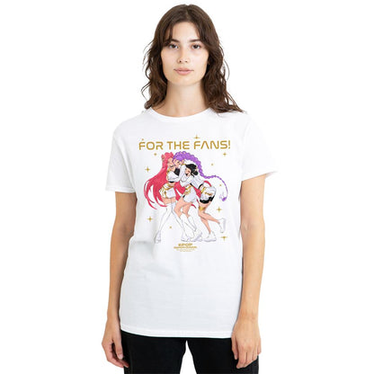 White - Lifestyle - K-Pop Demon Hunters Womens-Ladies Huntrix Golden Group T-Shirt