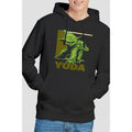 Black - Back - Star Wars Mens Yoda Square Hoodie