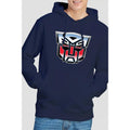 Navy - Back - Transformers Mens Autobot Airbrush Logo Hoodie