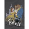 Charcoal - Side - Beauty And The Beast Childrens-Kids Belle Beast Castle T-Shirt