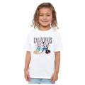White - Side - Disney Childrens-Kids Galentines Minnie Mouse Valentine`s Day T-Shirt