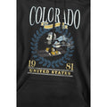 Black - Side - Disney Mens Colorado Ski Mickey Mouse Hoodie