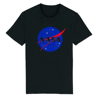 Black - Front - NASA Boys Logo T-Shirt