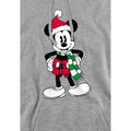Sport Heather - Side - Disney Mens Mickey Mouse Tartan Christmas Hoodie