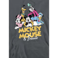 Charcoal - Side - Disney Mens Mickey Mouse Friends Hoodie