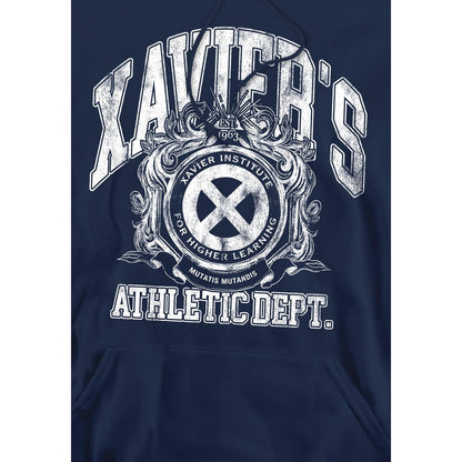 Navy - Side - Marvel Mens X-Men Athletic Dept Professor X Hoodie