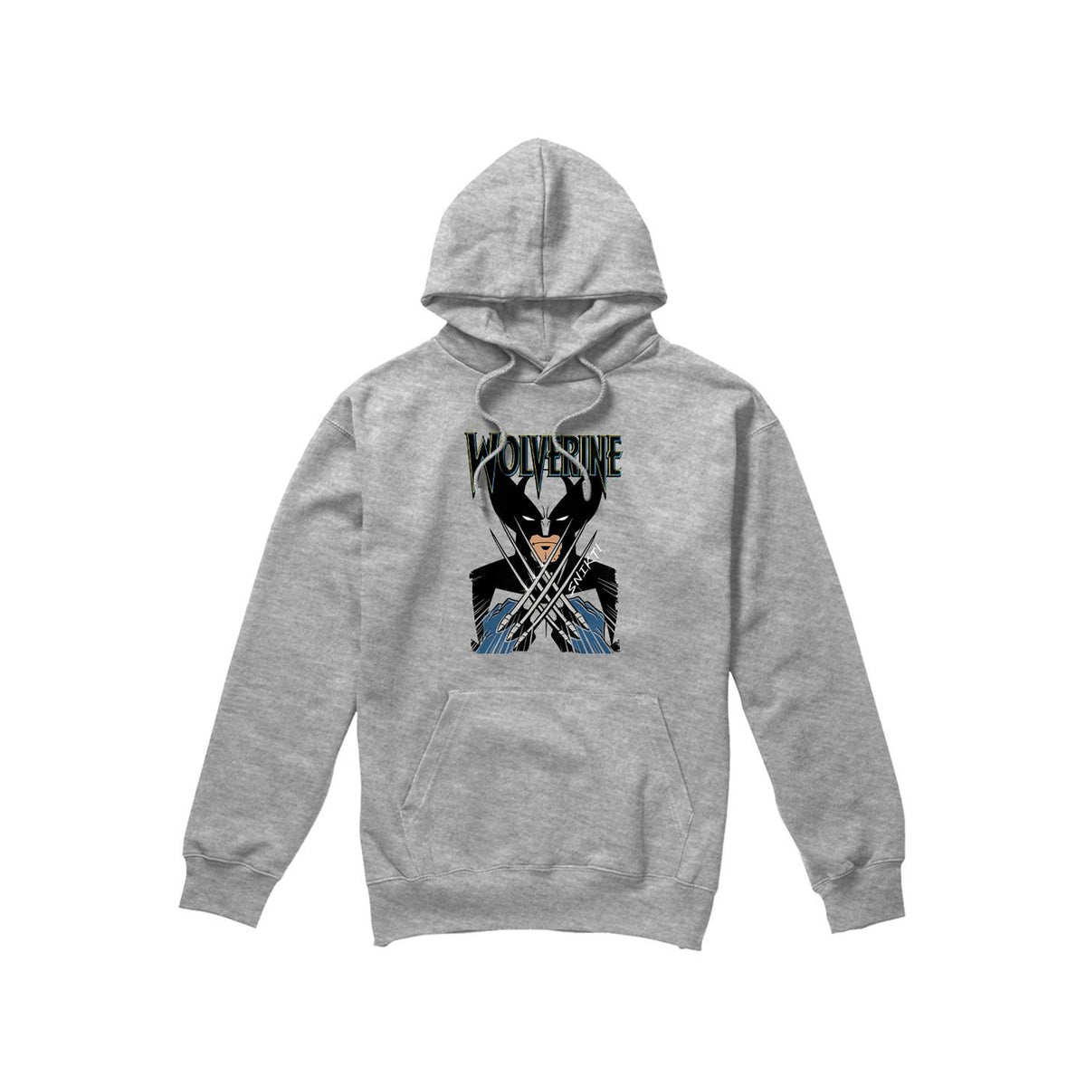 Sport Heather - Front - Marvel Mens X-Men Wolverine Action Shot Hoodie
