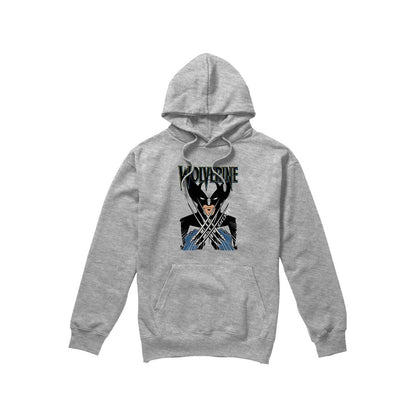 Sport Heather - Front - Marvel Mens X-Men Wolverine Action Shot Hoodie